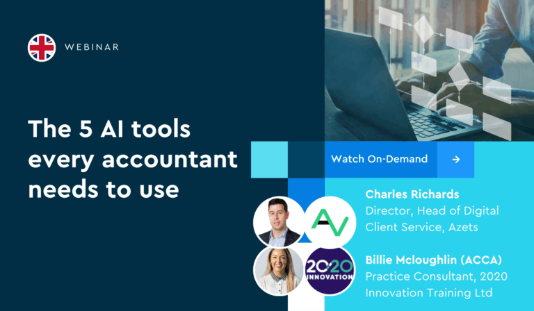 Webinars on demand - the 5 AI tools every accountant needs to use