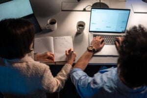 accountants working under deadline