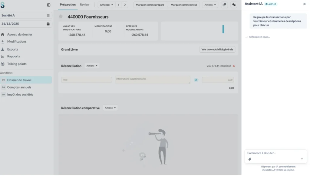 dossier de travail